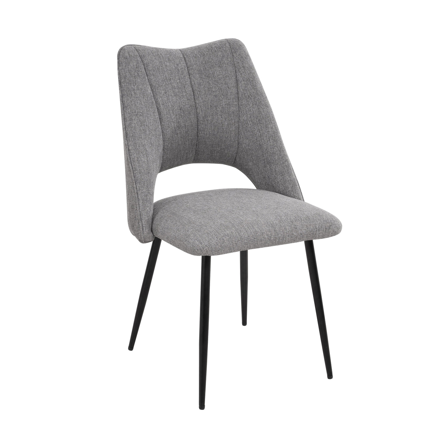 4-Chair Set Combination, Modern and Simple, With High Resilience Filling, Metal Legs, Adjustable Feet, Suitable For Kitchens and Dining Rooms,(Grey)