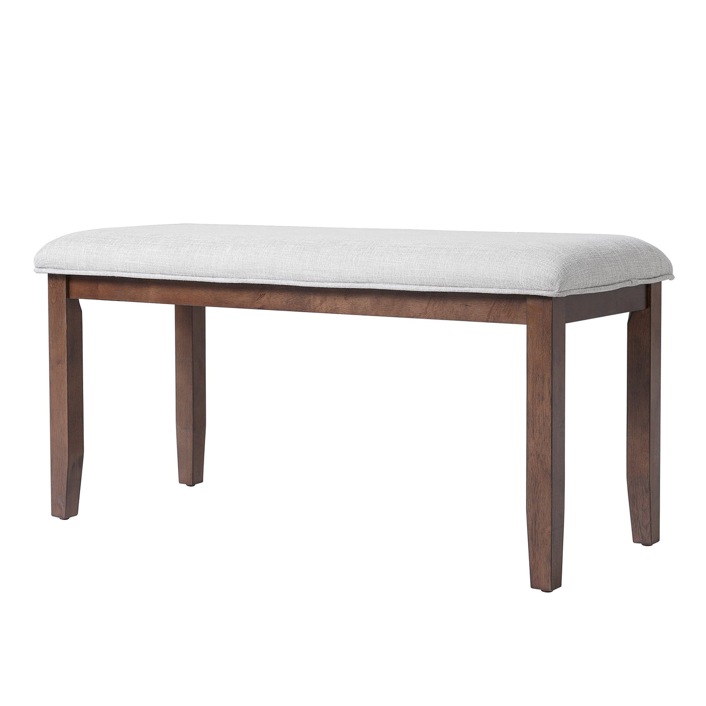 6-Piece Extendable Dining Table Set, 60–78 in. Wood Table with Removable Leaf, 4 Upholstered Chairs and Bench, Cherry Finish