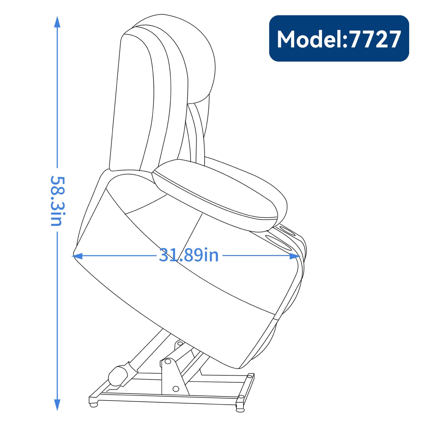 Dual Motor Infinite Position Up to 350 LBS Leatherair Power Lift Recliner Chair, Heavy Duty Motion Mechanism with 8-Point Vibration Massage and Lumbar Heating, Stainless steel Cup Holders, Brown