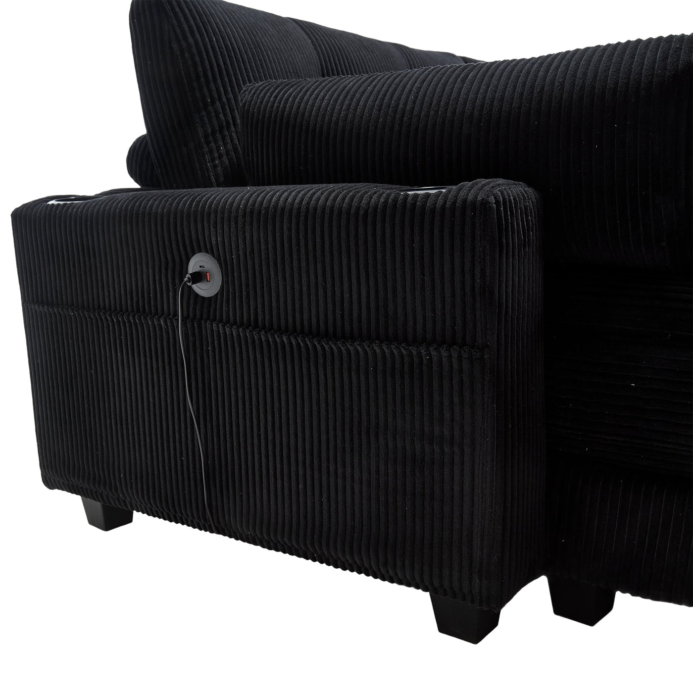 UNITED WE WIN Sleeper Sofa Couch Bed,Oversized Chaise Lounge Chair Cozy Cloud Couch