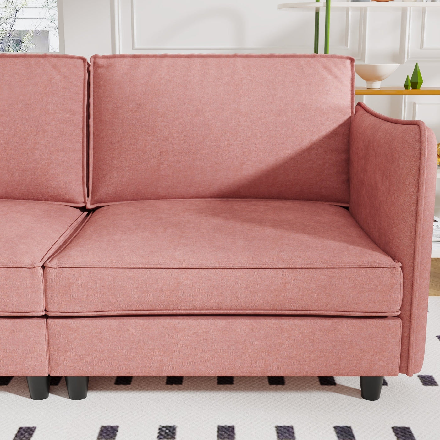 74.27'' Loveseat Sofa, 2 Seater Comfy Couch,Mid Century Modern Designed for Small Spaces, Apartment, Bedroom, Dorm, Office