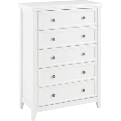 Modern 5 Drawers Dresser 5 Drawers Cabinet,Chest of Drawers Closet Organizers and Storage Clothes Storage Drawers Cabinet for Living Room, Farmhouse Dresser Organizer WHITE