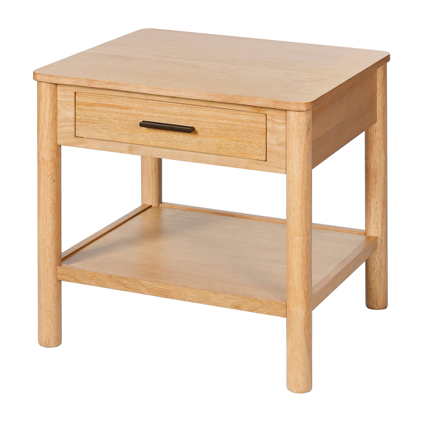END TABLE K/D WITH 1 DRAWER,NATURAL COLOR