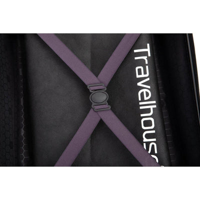 20" Carry on Luggage Lightweight Suitcase, Spinner Wheels, Purple