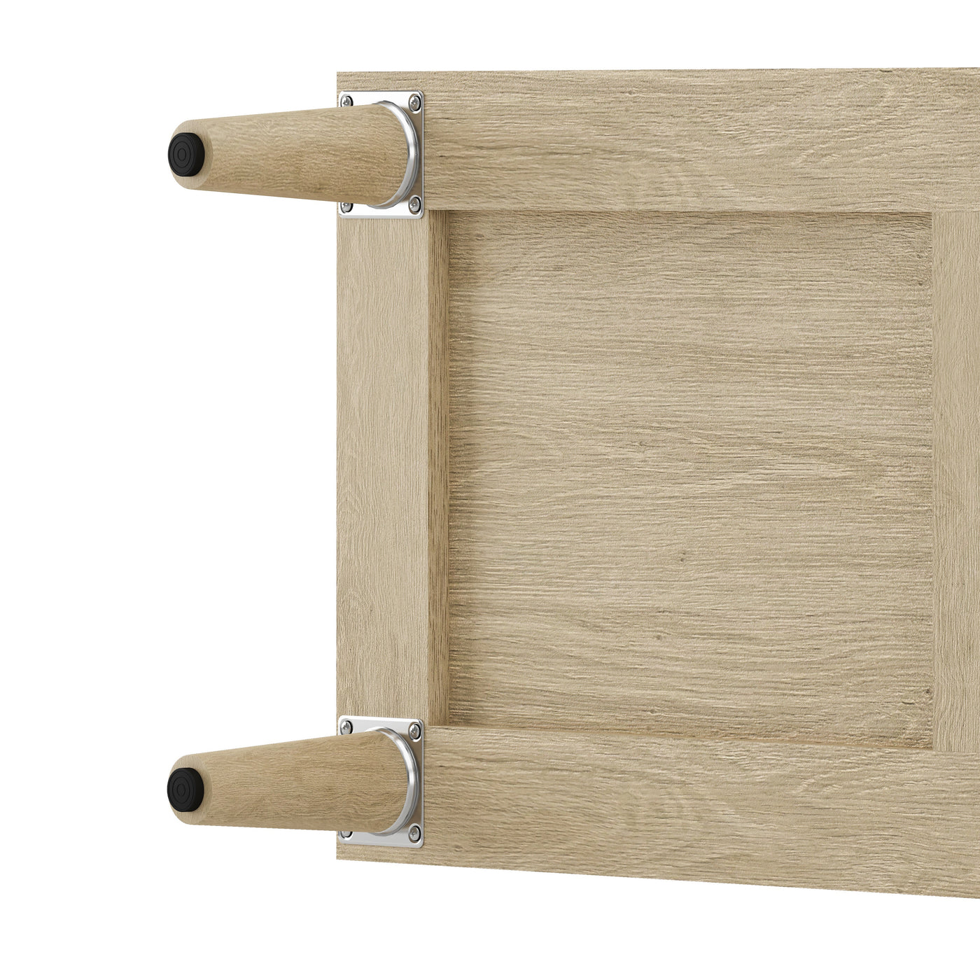Natural Rattan Buffet Cabinet with Storage, 4-Door Sideboard, Adjustable Shelves, 70-Inch