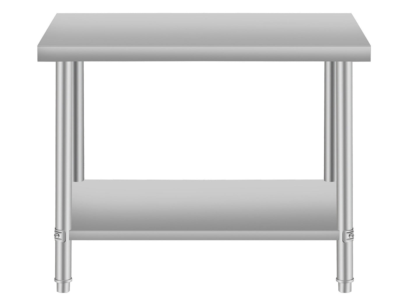 36''*24'' Commercial Work Table for Restaurant and Home Stainless Steel Kitchen Prep Table with Under Shelf