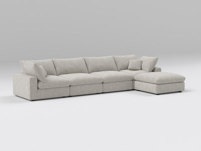 5-Piece Modular Sectional (Two Armless + Ottoman)