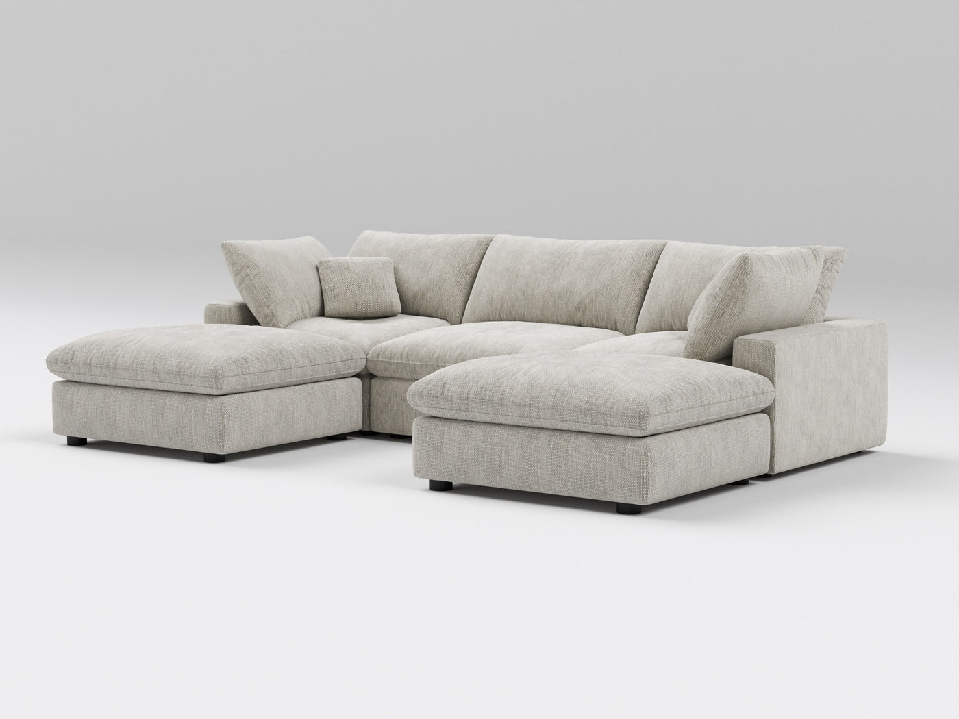 5-Piece Modular Classic Sectional (U-Shape)