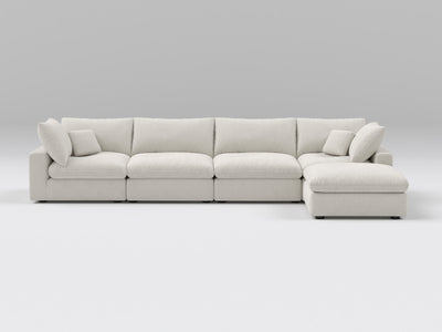 5-Piece Modular Sectional (Two Armless + Ottoman)