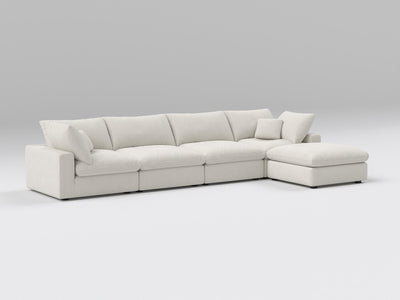5-Piece Modular Sectional (Two Armless + Ottoman)