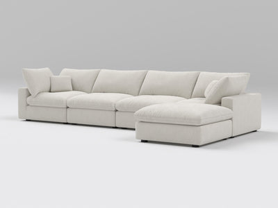 5-Piece Modular Sectional (Two Armless + Ottoman)