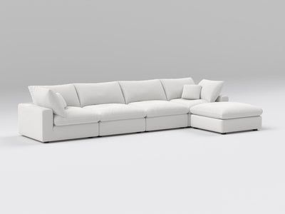 5-Piece Modular Sectional (Two Armless + Ottoman)
