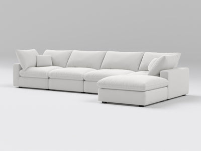 5-Piece Modular Sectional (Two Armless + Ottoman)