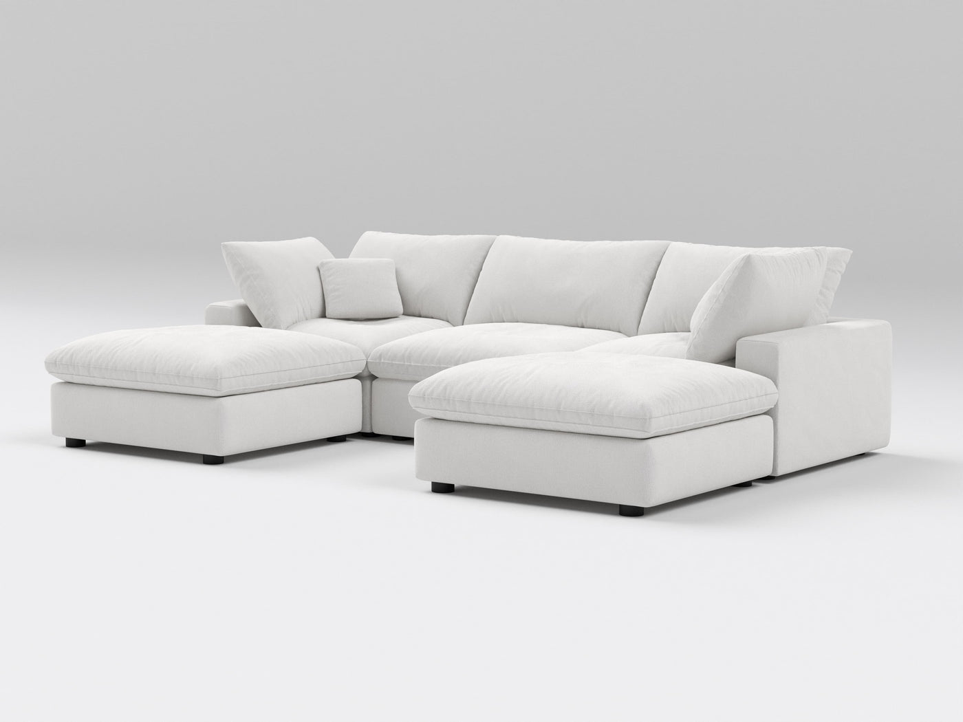 5-Piece Modular Classic Sectional (U-Shape)