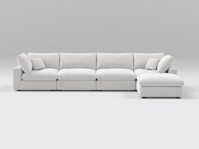 5-Piece Modular Sectional (Two Armless + Ottoman)