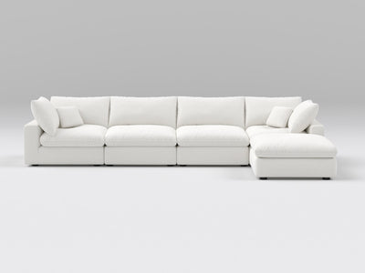 5-Piece Modular Sectional (Two Armless + Ottoman)